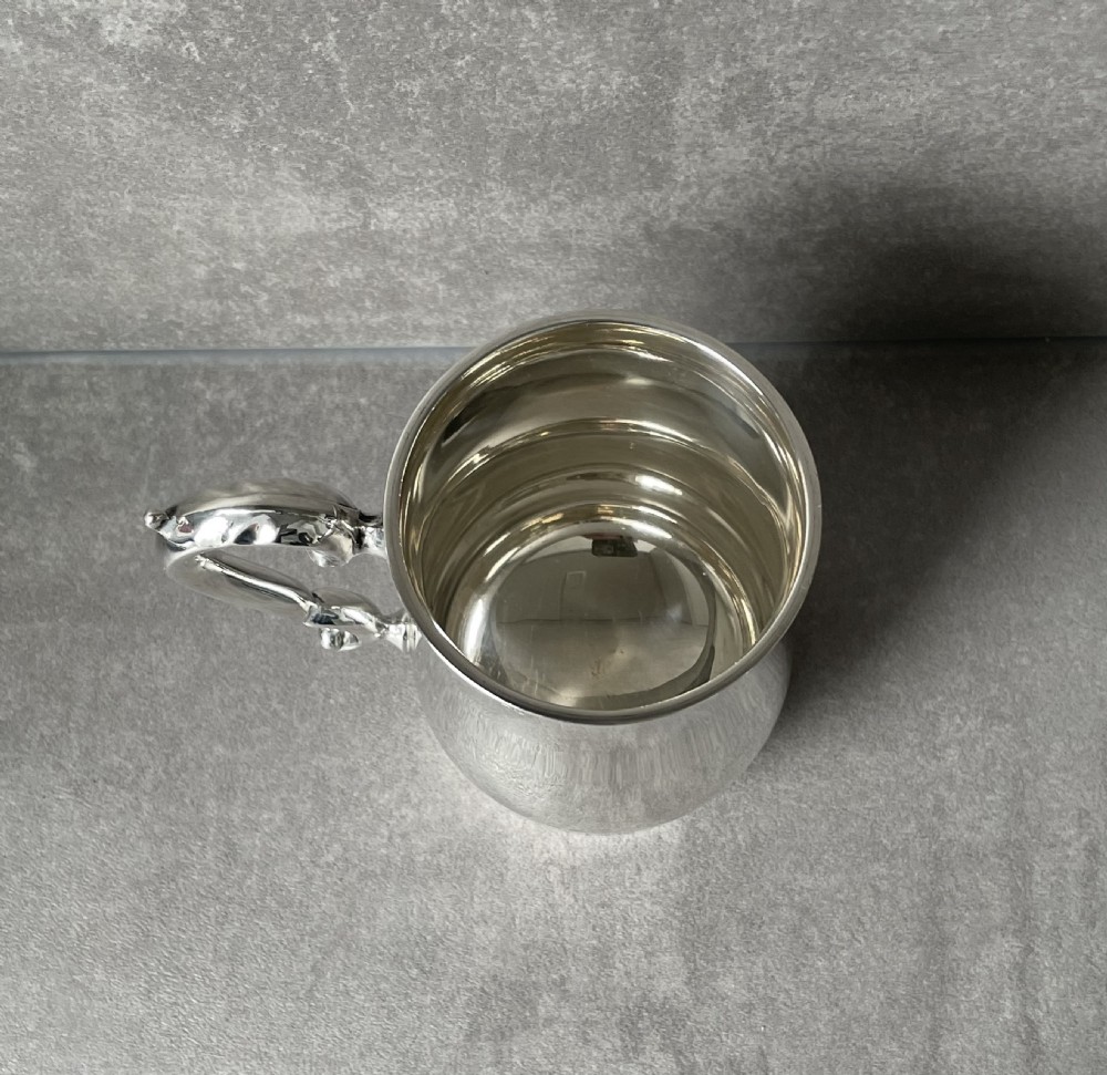 Solid Silver Half Pint Tankard View V