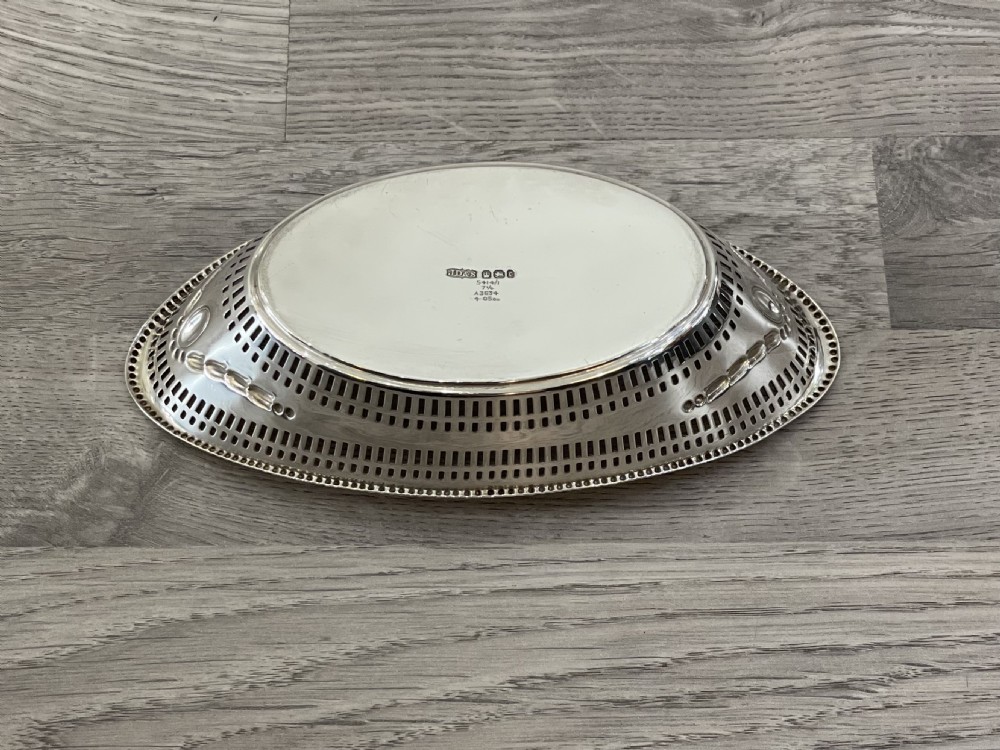 Victorian Solid Silver Bon Bon Basket, 1895 View II