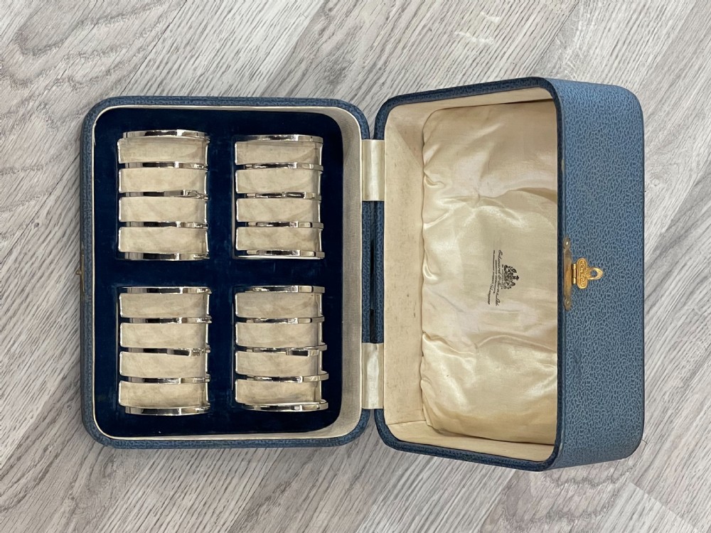 A Boxed Set of Four George V Solid Silver Toast Racks  View II