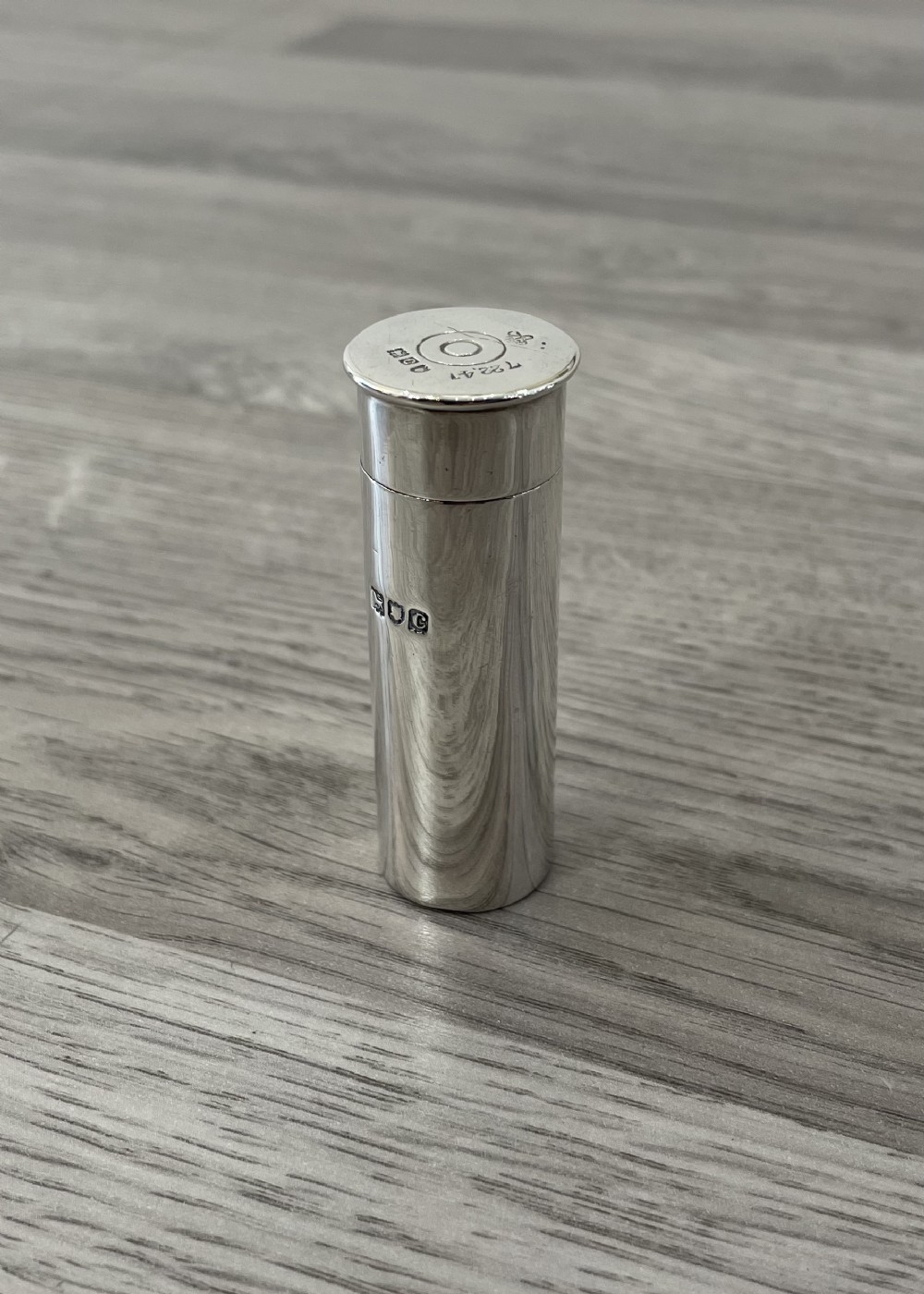 Victorian Solid Silver Pepper Pot Gun Cartridge