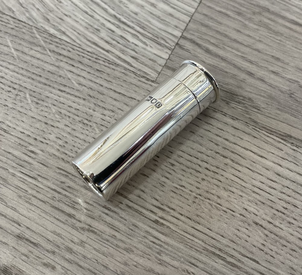 Victorian Solid Silver Pepper Pot Gun Cartridge View III