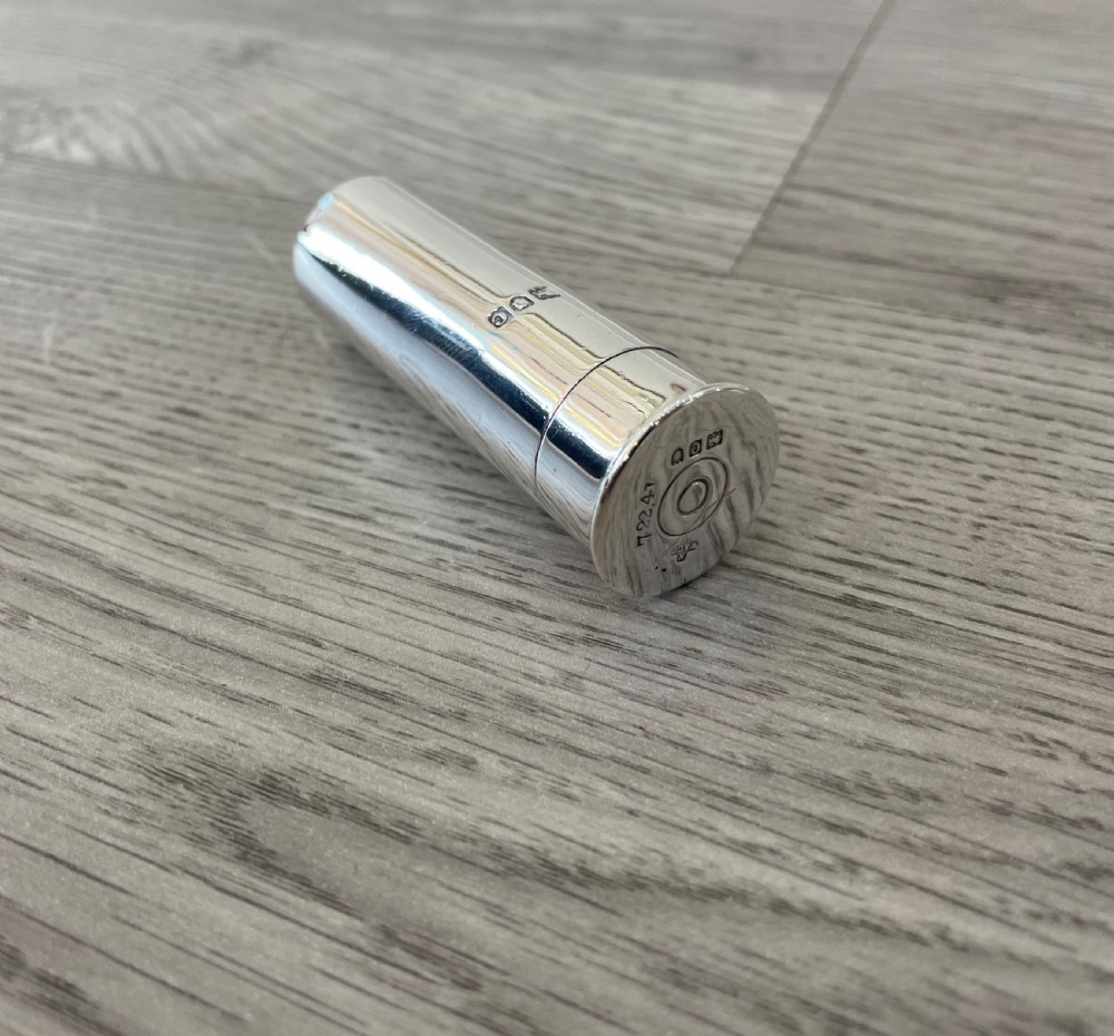 Victorian Solid Silver Pepper Pot Gun Cartridge View IV