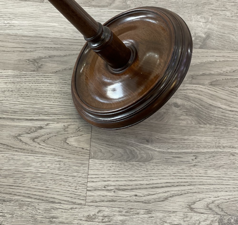 Quality Georgian Mahogany Candle Stand View IX