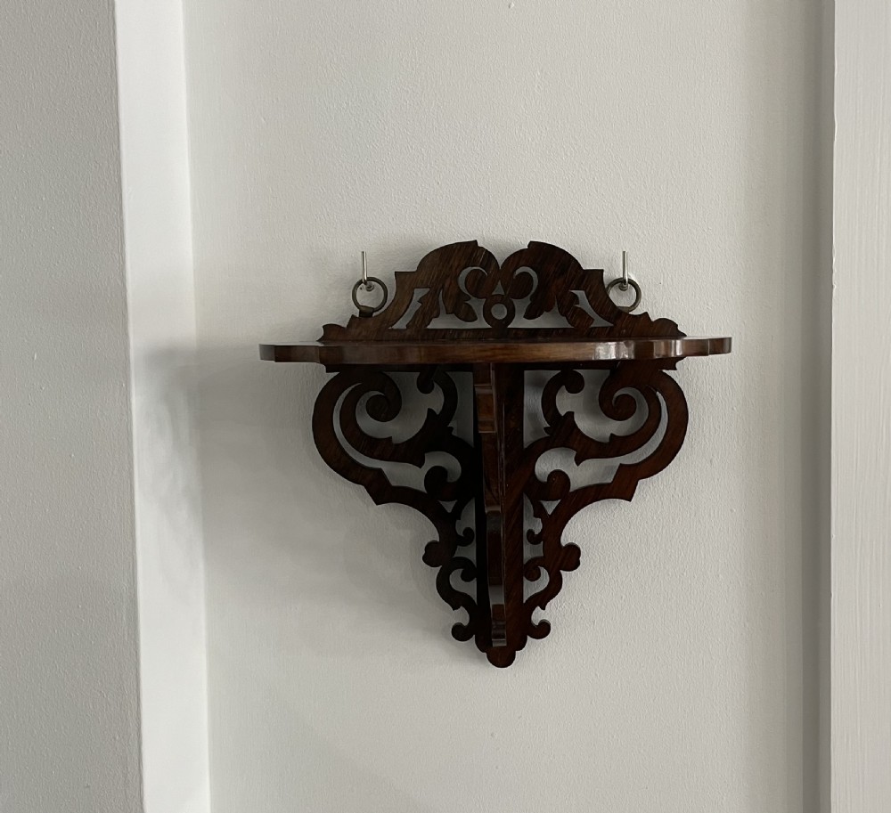 William IV Rosewood Wall Bracket Shelf View II