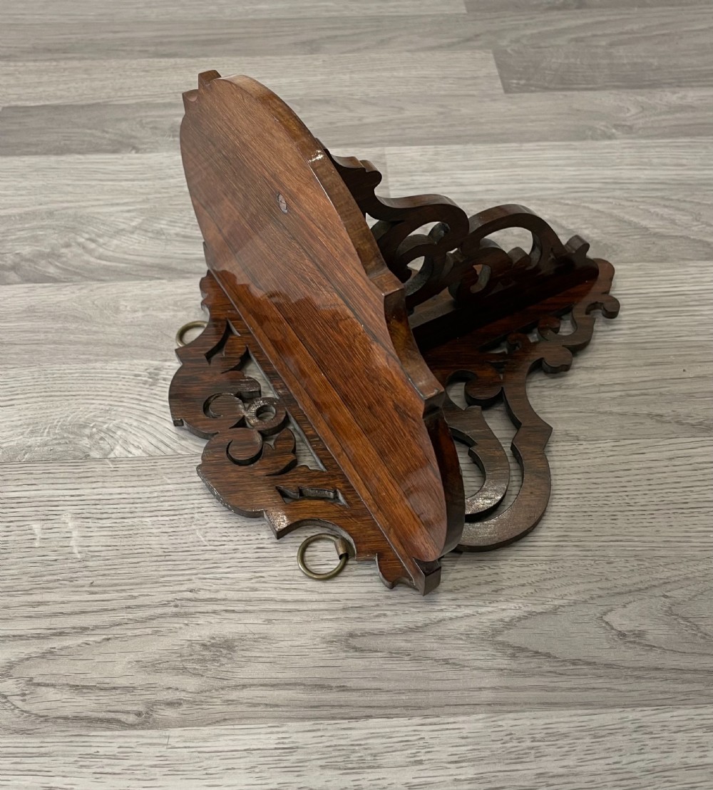 William IV Rosewood Wall Bracket Shelf View VI