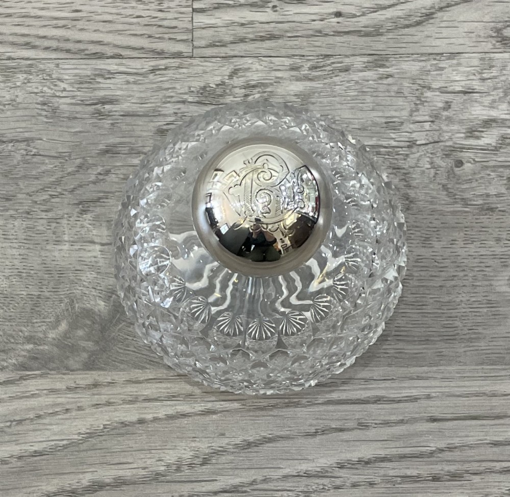 Victorian Silver & Cut Glass Scent Bottle by Sampson Mordan & Co View III