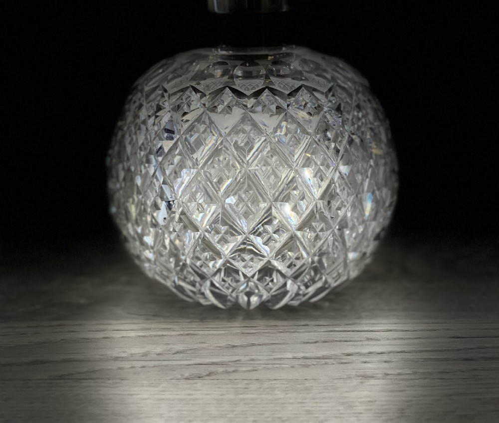 Victorian Silver & Cut Glass Scent Bottle by Sampson Mordan & Co View VIII