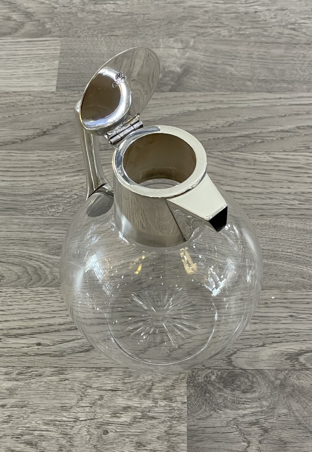 Victorian Silver Claret Jug by Hukin & Heath View IX