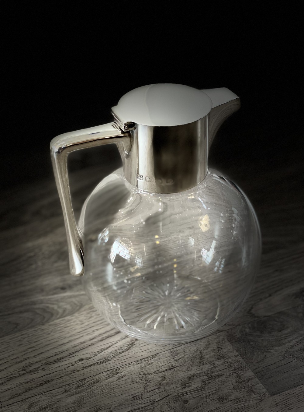 Victorian Silver Claret Jug by Hukin & Heath View XII