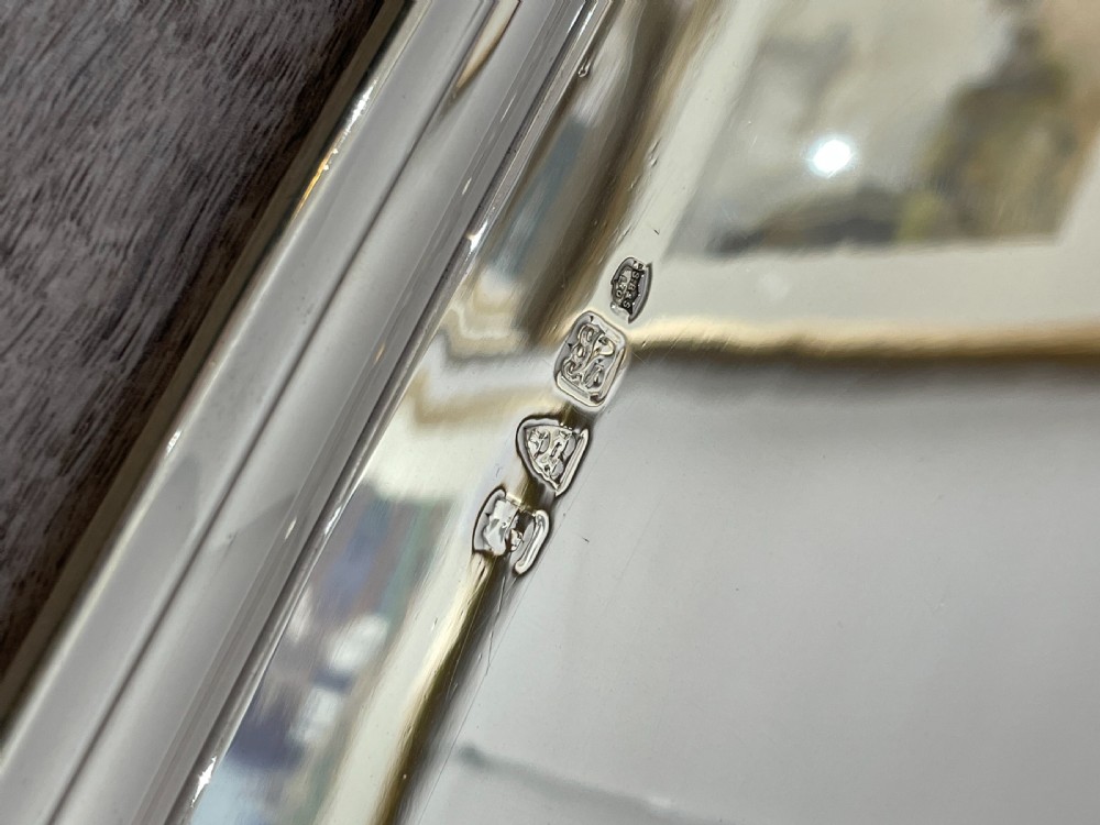 Quality George VI Solid Silver Serving Tray, Chester View VI