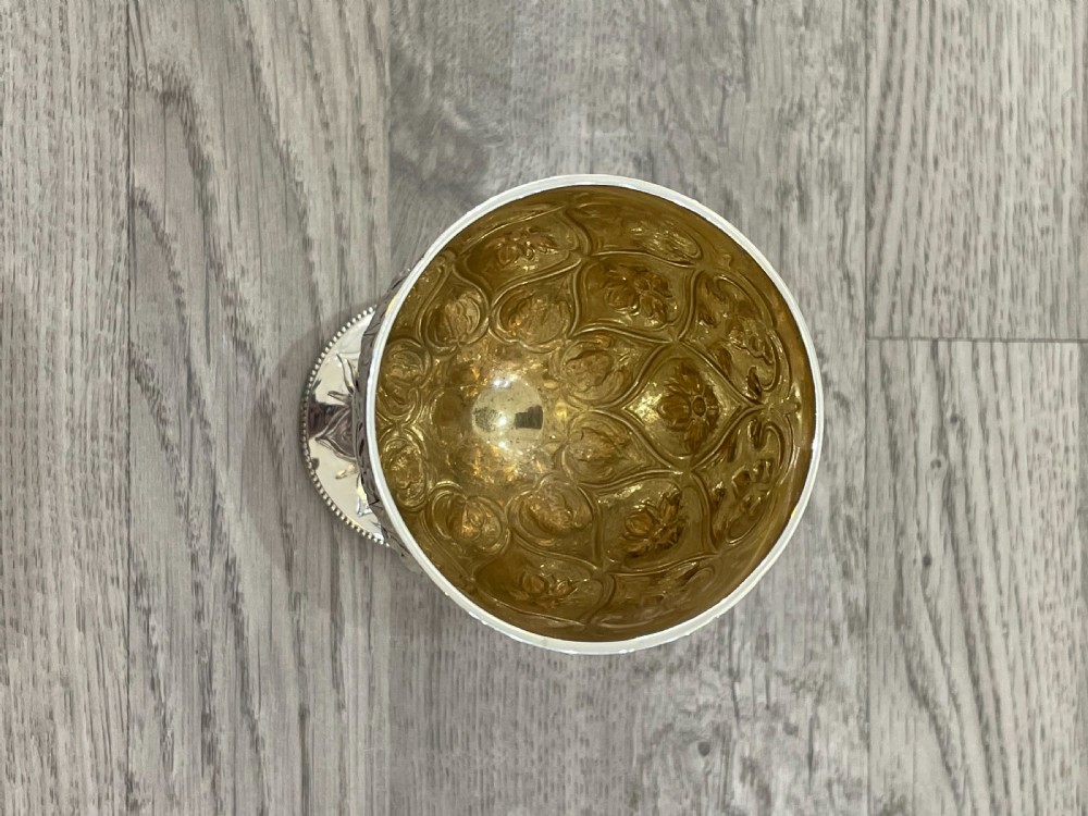 Stunning Victorian Solid Silver Goblet  View VI