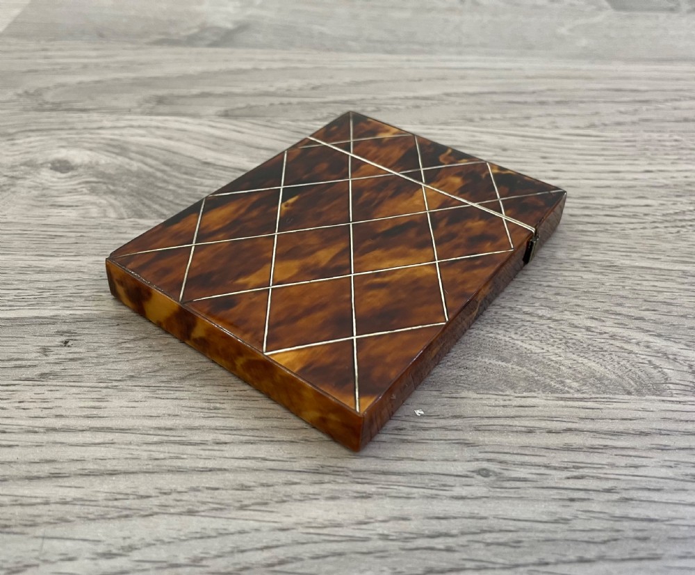 19th Century Tortoiseshell Card Case View X