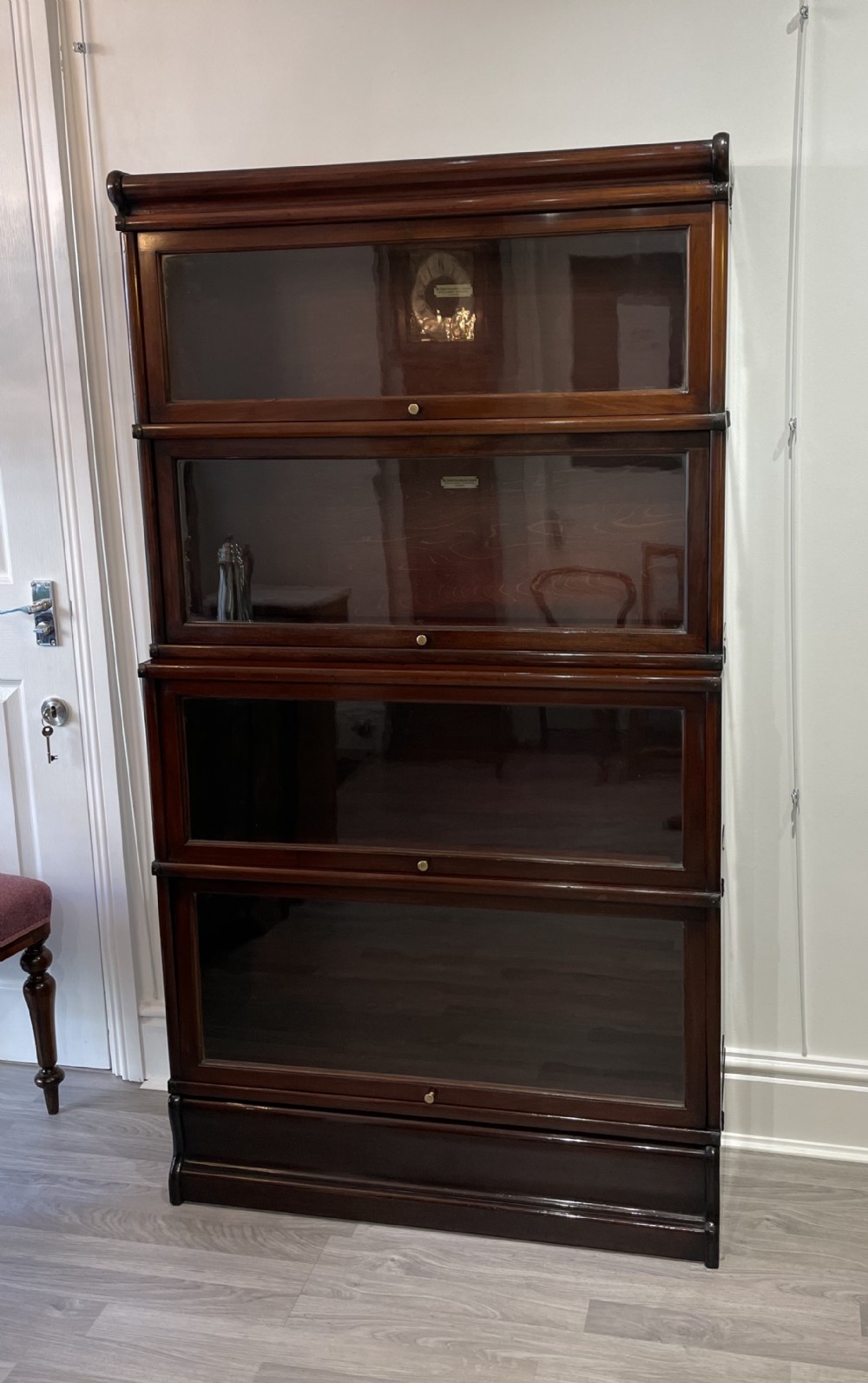 Four Tier Globe Wernicke Mahogany Bookcase