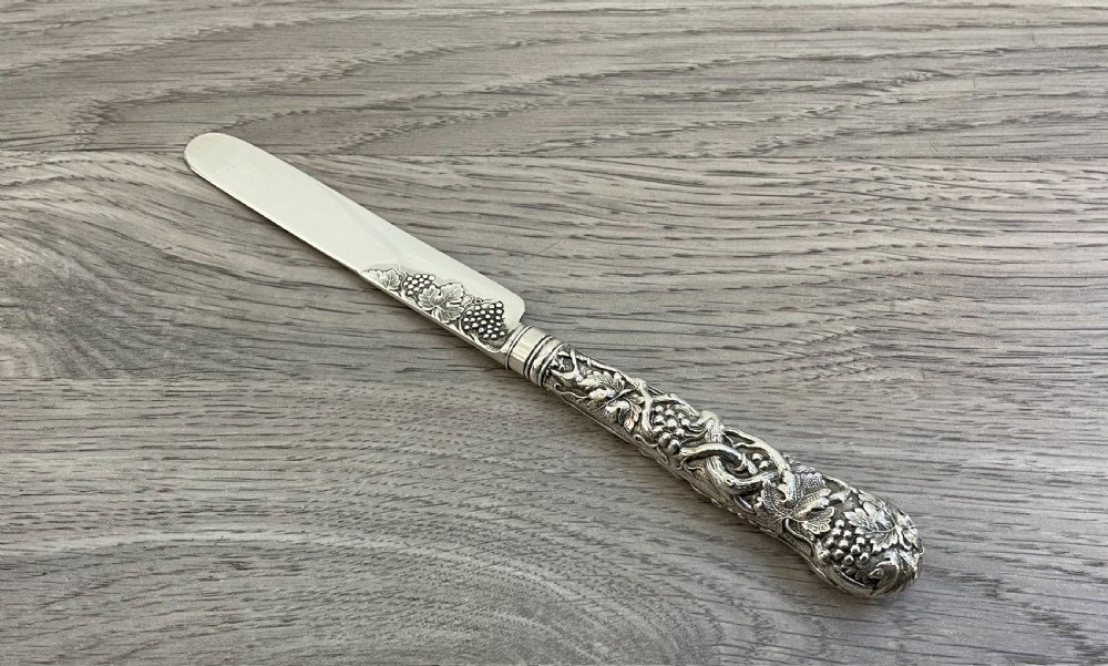 Exquisite Victorian Solid Silver Knife View III
