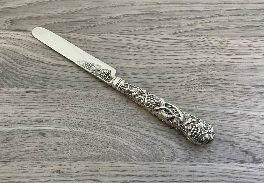 Exquisite Victorian Solid Silver Knife View IV