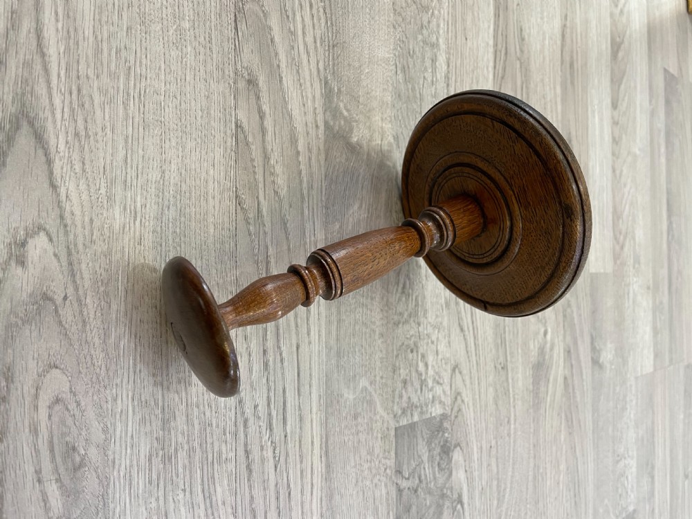 Georgian Oak Wig Hat Stand View VII