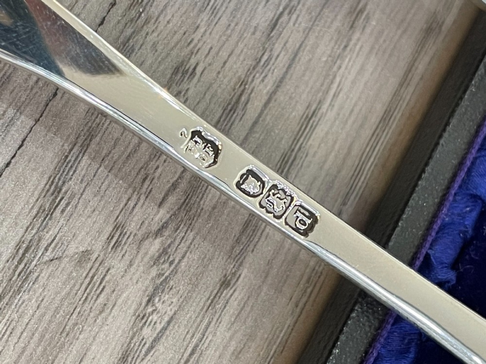 Pair of Victorian Solid Silver Salad Servers View VII