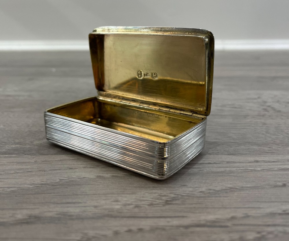 George IV Solid Silver Snuff Box View III
