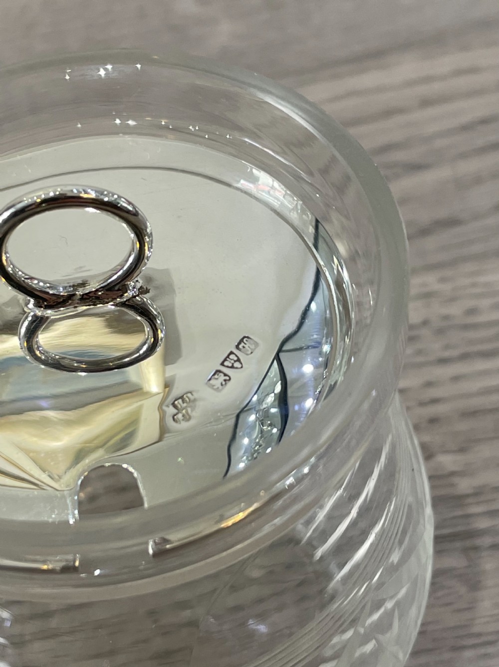 Edwardian Solid Silver and Cut Glass Preserve Jar, Chester  View VIII