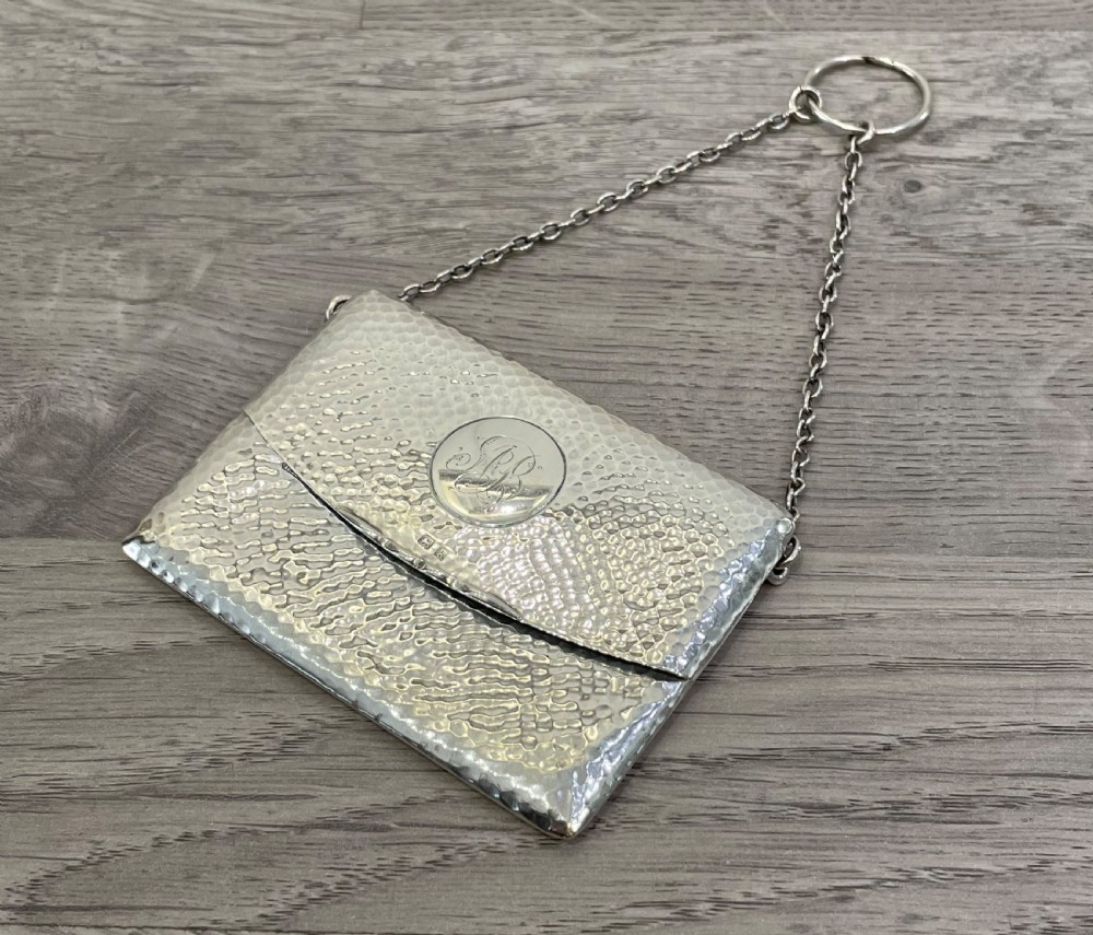 Edwardian Solid Silver Ladies Purse, 1909 View III