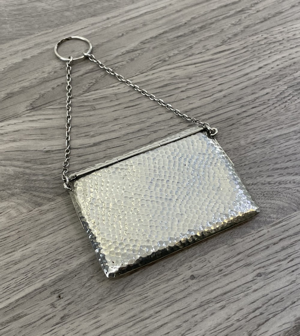 Edwardian Solid Silver Ladies Purse, 1909 View IV