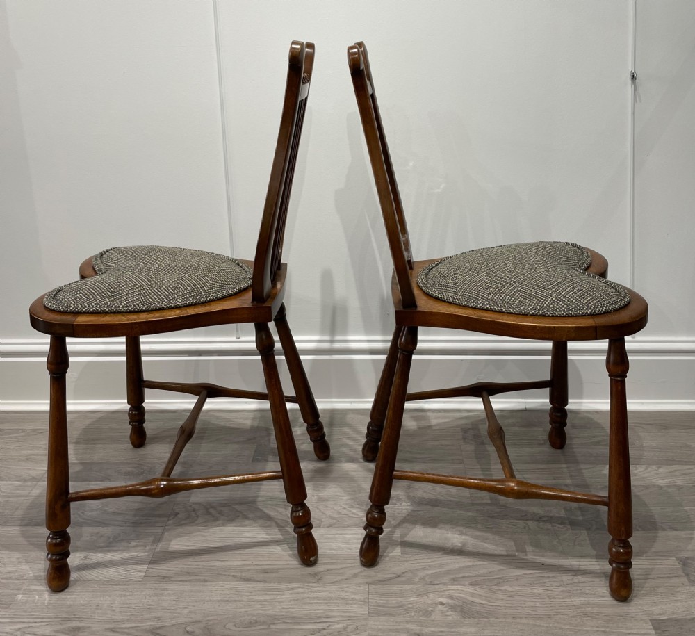 Stunning Pair of Victorian Mahogany Lyre Chairs View VI