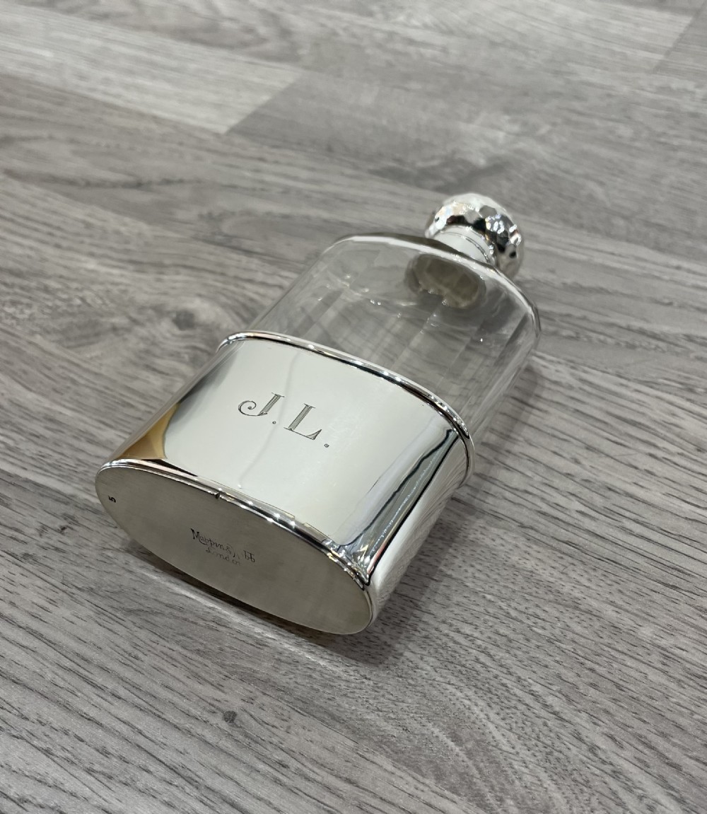 Victorian Solid Silver Hip Flask, 1897