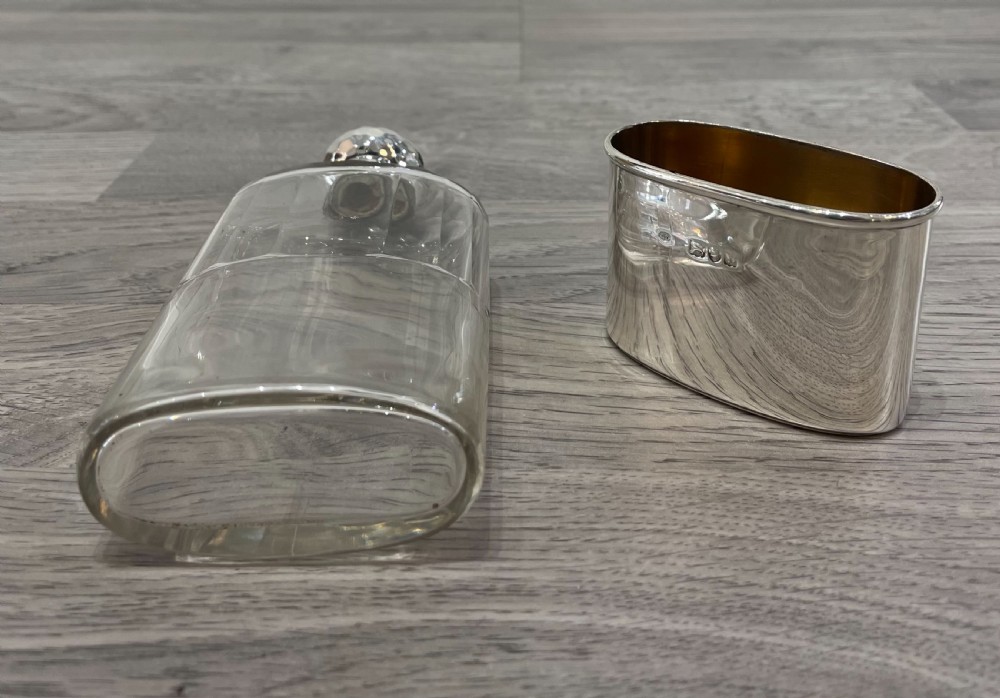 Victorian Solid Silver Hip Flask, 1897 View VIII
