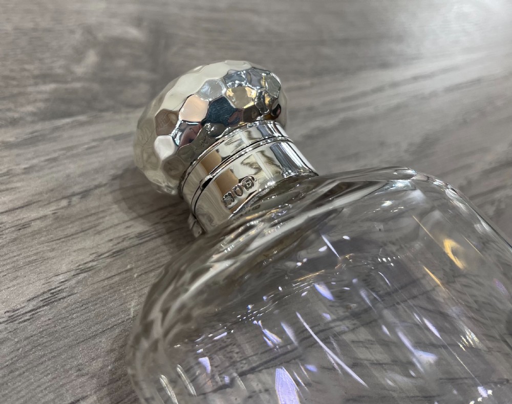 Victorian Solid Silver Hip Flask, 1897 View X