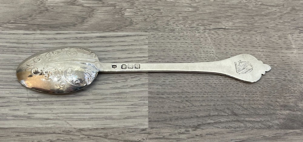 Victorian Britannia Silver Trefid Spoon, 1898 View II