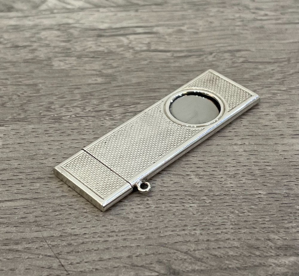 Solid Silver cigar cutters View II