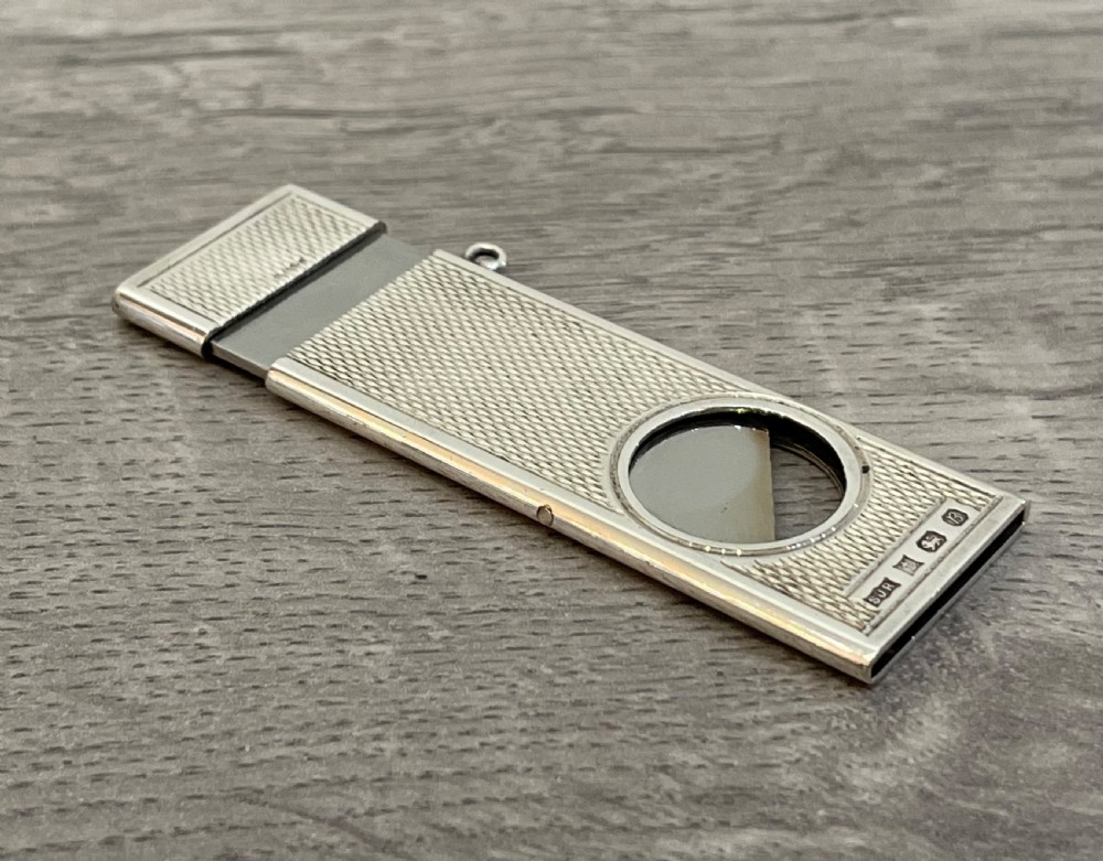 Solid Silver cigar cutters View IV