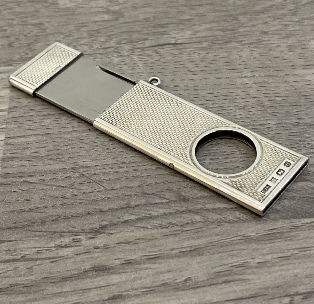 Solid Silver cigar cutters View V