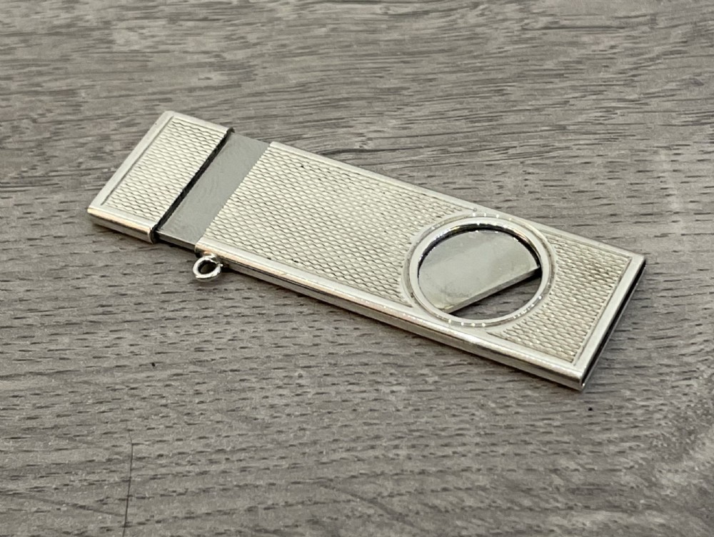 Solid Silver cigar cutters View VI