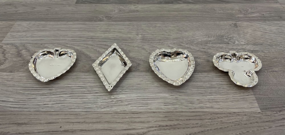 Novelty Set of Four George V Silver Trinket Dishes View III
