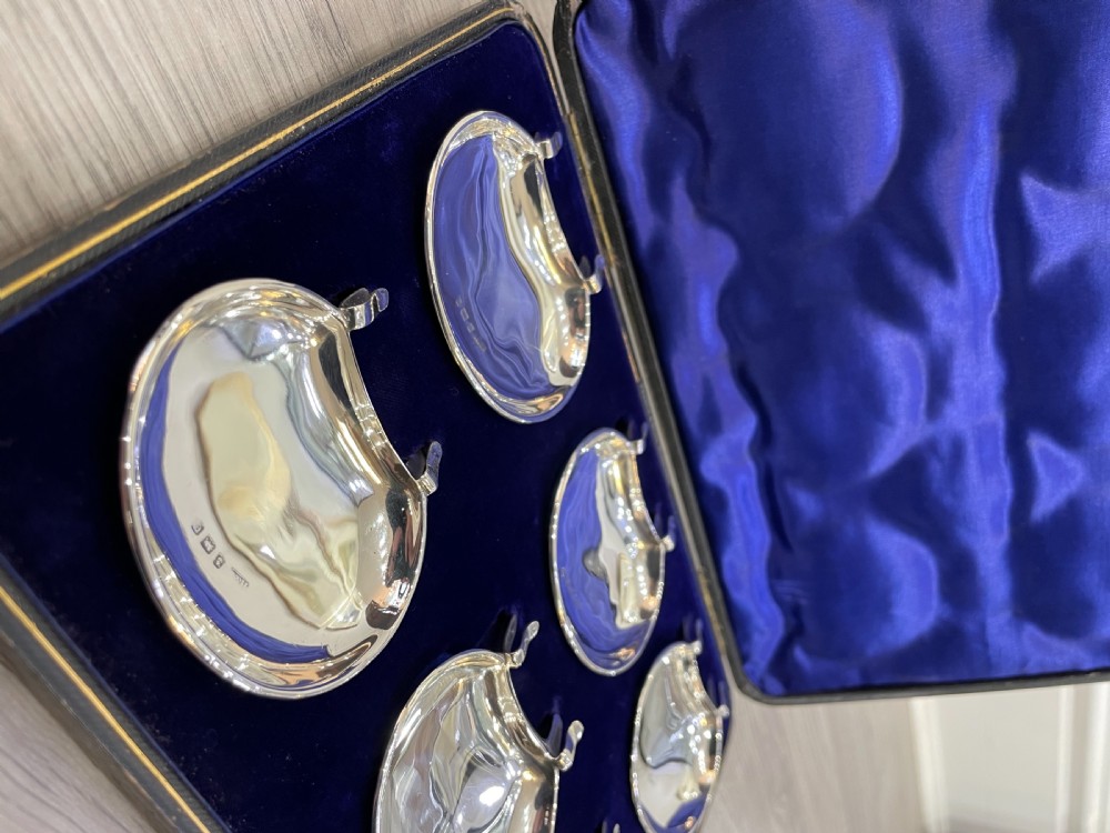 Set of Edwardian Solid Silver Pip Trays View III