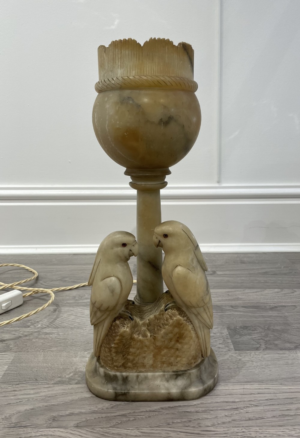 Art Deco Alabaster Table Lamp