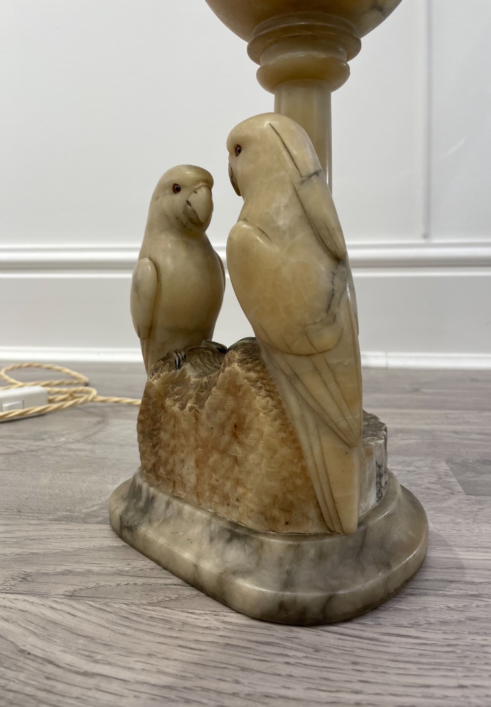 Art Deco Alabaster Table Lamp View IV