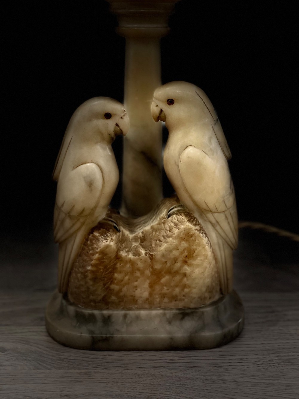 Art Deco Alabaster Table Lamp View VII