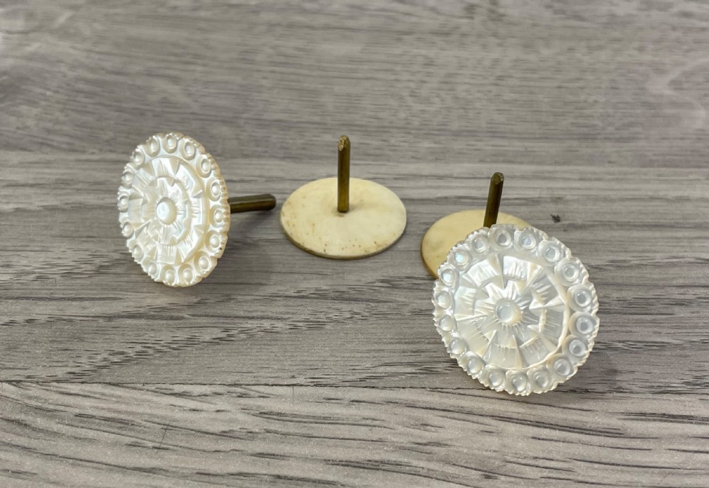 Pair of Victorian Mother of Pearl Cotton Reel Holders View IV