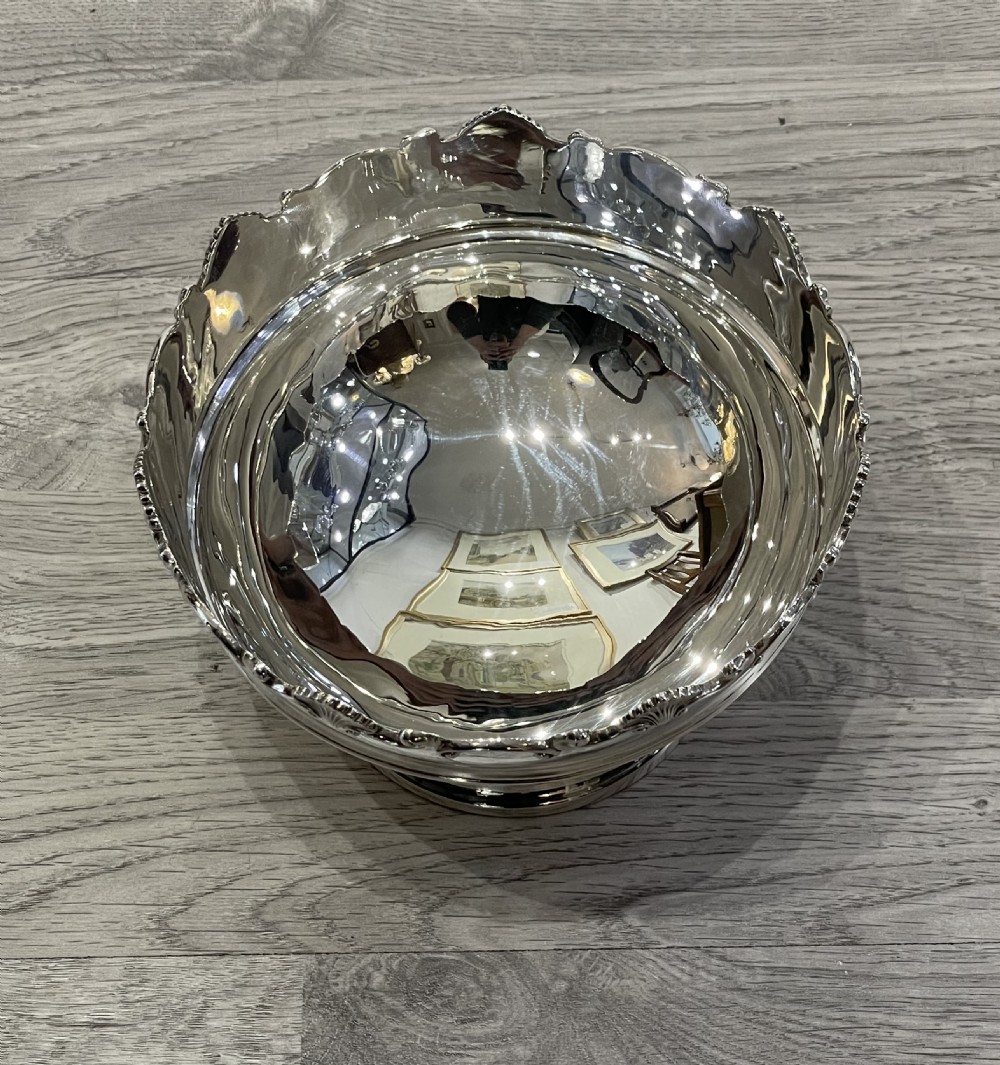 Solid Silver Rose Bowl by Mappin and Webb View III