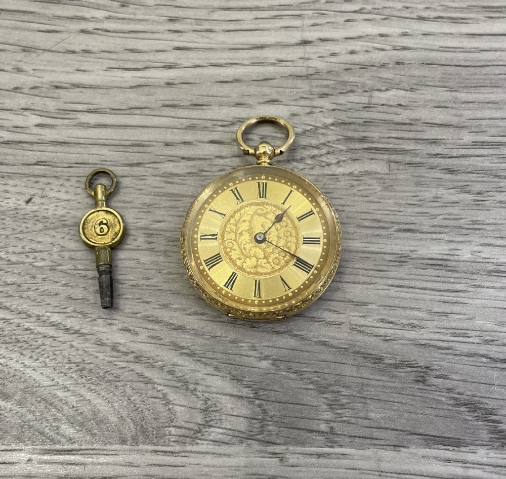 Victorian 18ct Gold Fob Pocket Watch