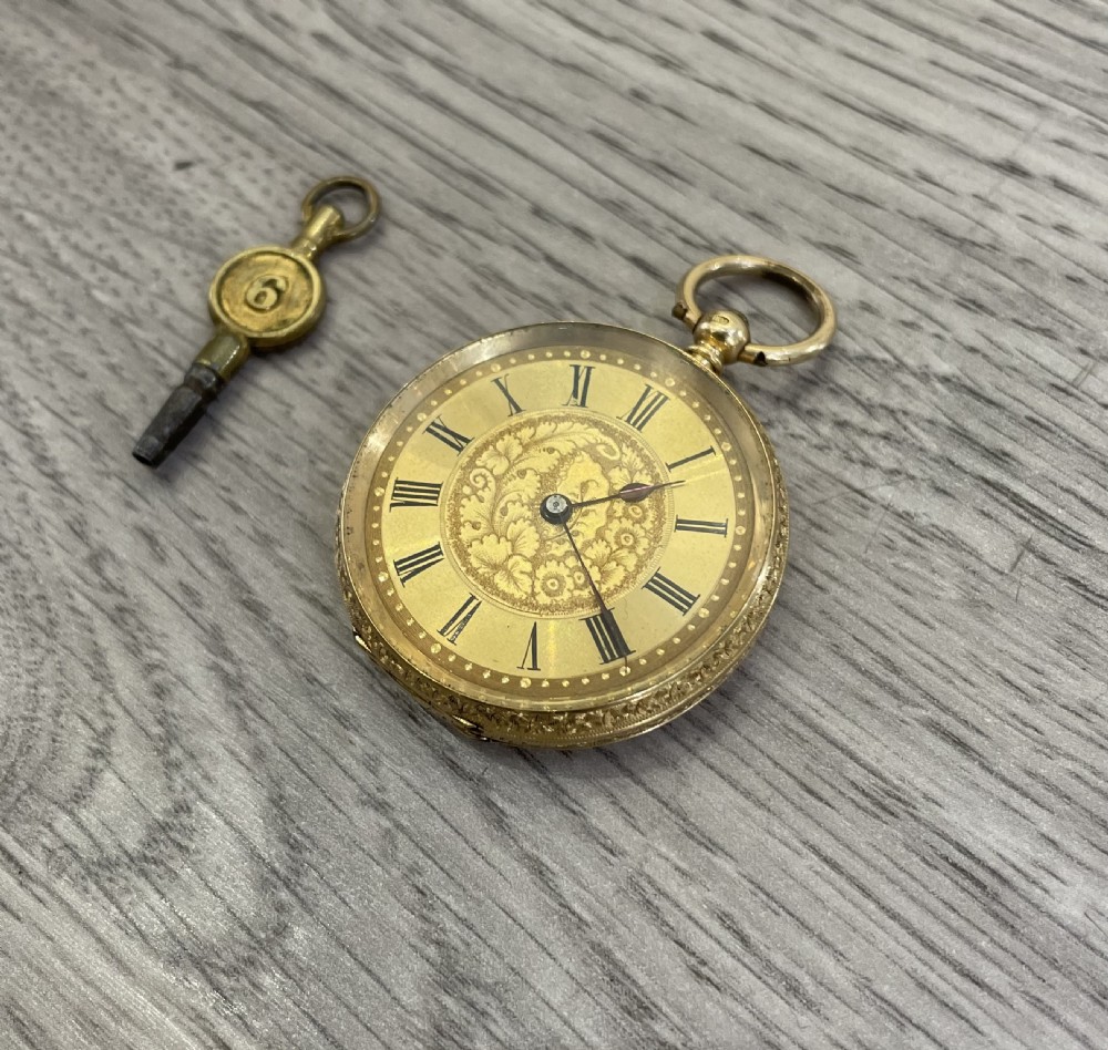 Victorian 18ct Gold Fob Pocket Watch View III