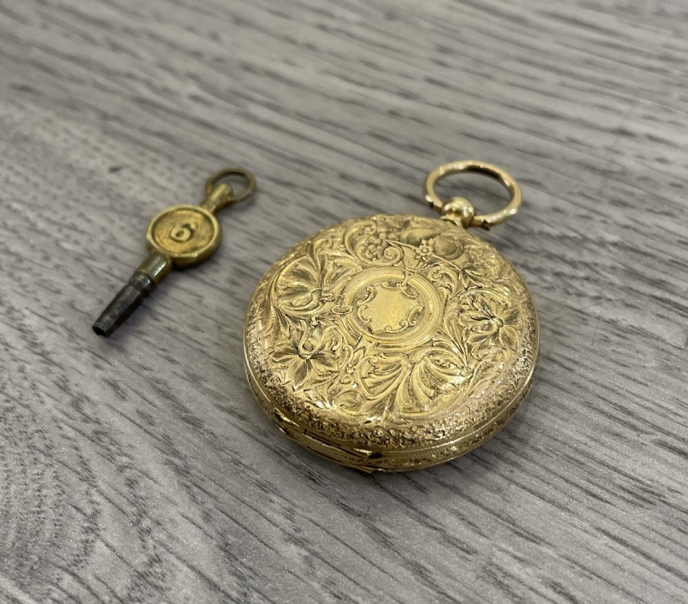 Victorian 18ct Gold Fob Pocket Watch View IV