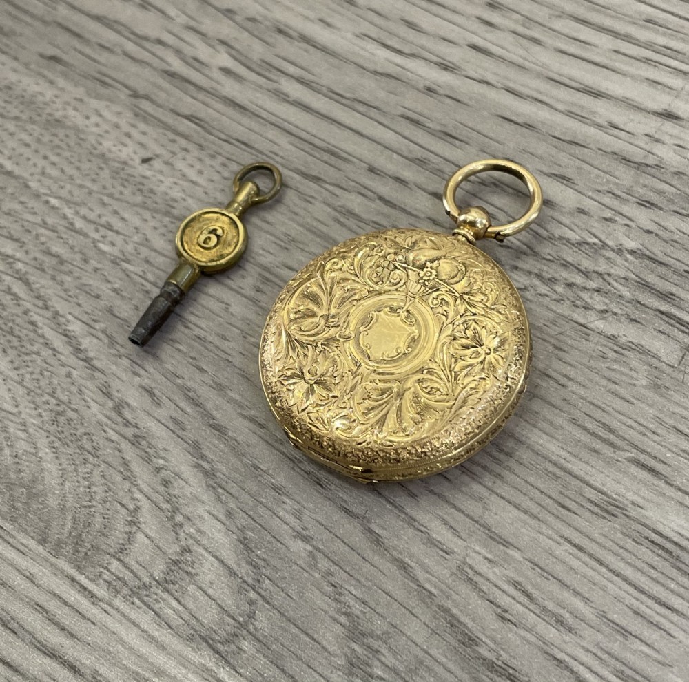Victorian 18ct Gold Fob Pocket Watch View V