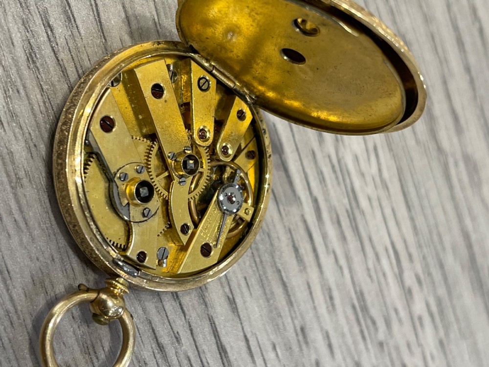 Victorian 18ct Gold Fob Pocket Watch View VIII