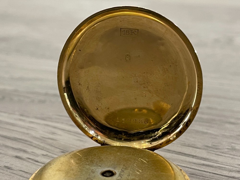 Victorian 18ct Gold Fob Pocket Watch View XI