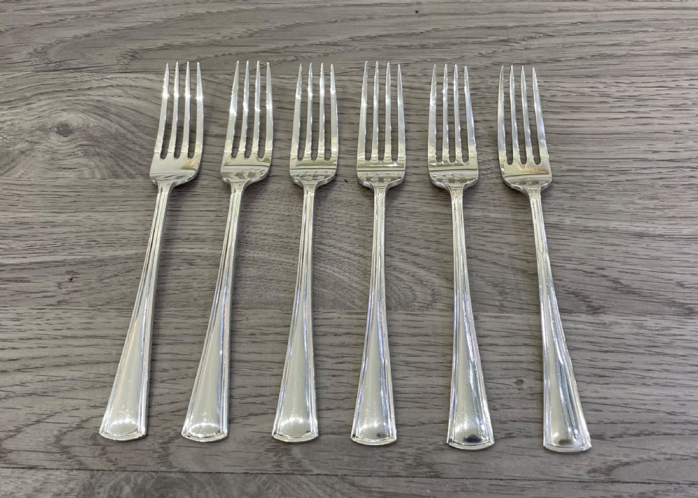 Set of Six George V Solid Silver Forks View III