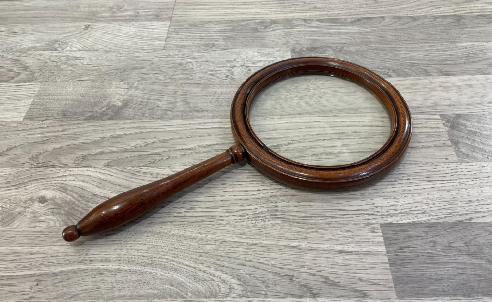 Regency Mahogany Gallery Magnifying Glass View II