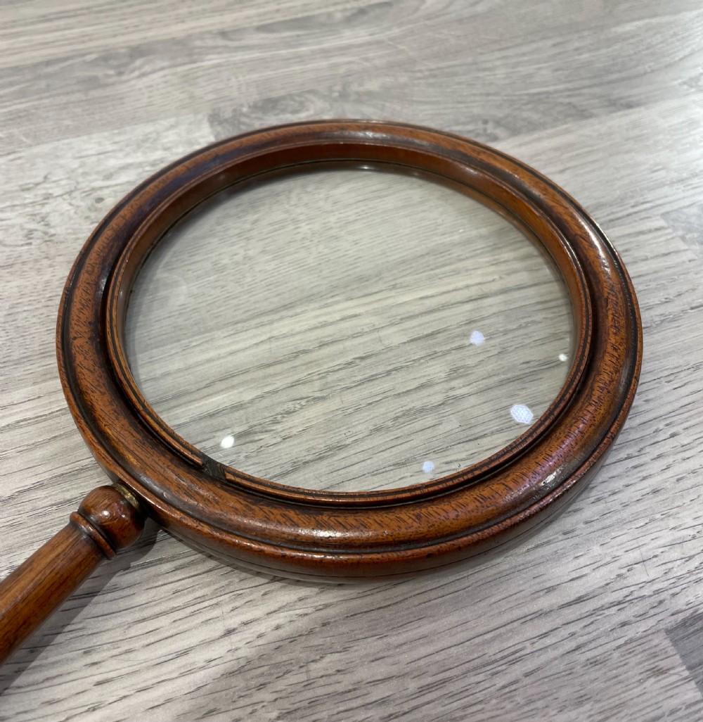 Regency Mahogany Gallery Magnifying Glass View VI